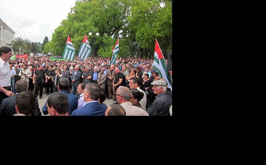 Protests in Abkhazia have forced the president to step down. (Photo: Anaid Gogoryan)