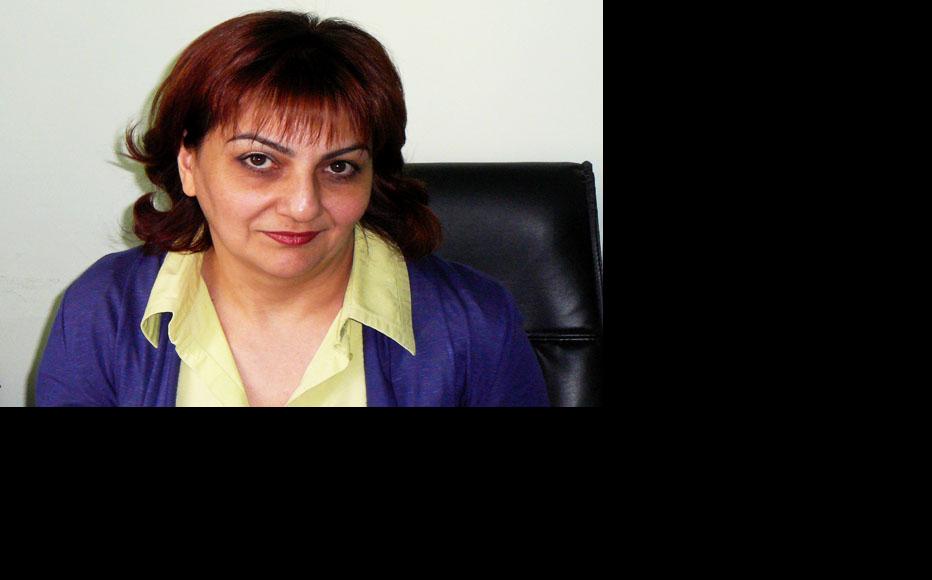 Armine Ohanyan, editor in chief of the Hraparak newspaper, faces a libel claim that would bring the publication down. (Photo: The credit is to Armine Ohanyan