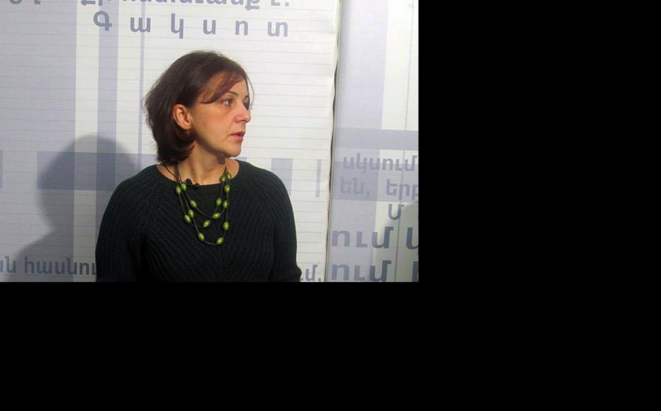 Sona Ayvazyan of Transparency International's Armenia branch. (Photo: Media Centre, Yerevan)