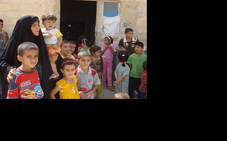 The children of deceased insurgent fighters gather at the Malak al-Rahma (Angel of Mercy) NGO in Diyala. (Photo: Ali Mohammed)