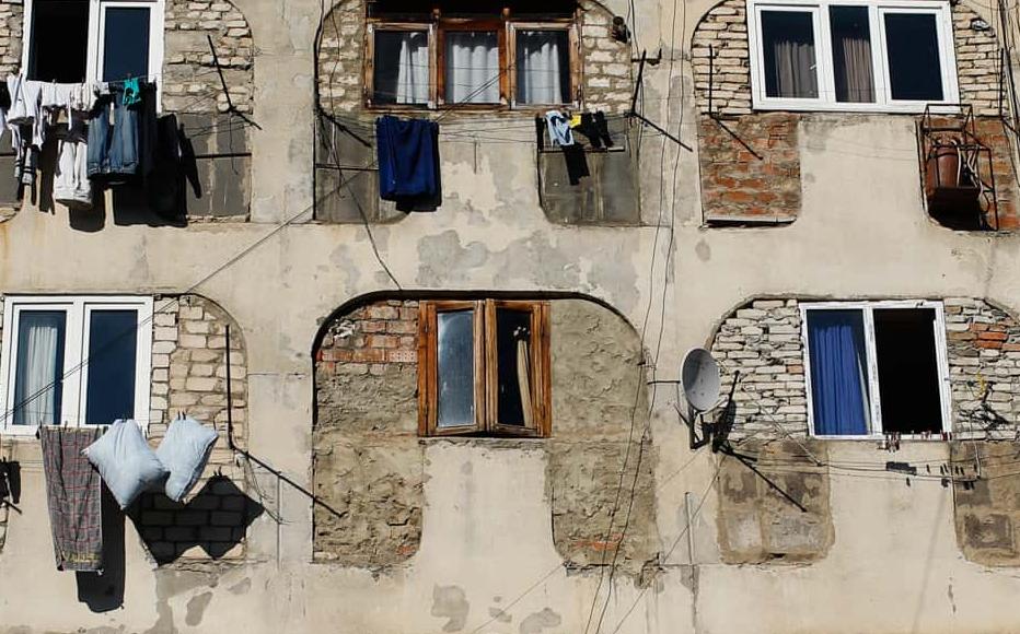 Kartli was built in Soviet times as a sanatorium for patients with heart conditions. As hundreds of thousands of Georgians fled Abkhazia at the end of the conflict in late 1993, authorities allocated about 200 families housing there in what was supposed to be a temporary measure. Thirty years on, 130 are still there. 