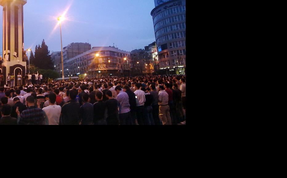 Syrian protesters in the city of Homs. (Photo: Syriana2011/Flickr)
