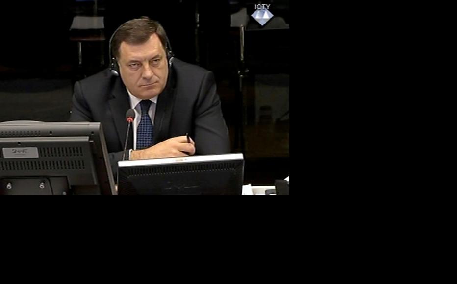 Milorad Dodik, defence witness in the trial of Ratko Mladic at the ICTY. (Photo: ICTY)