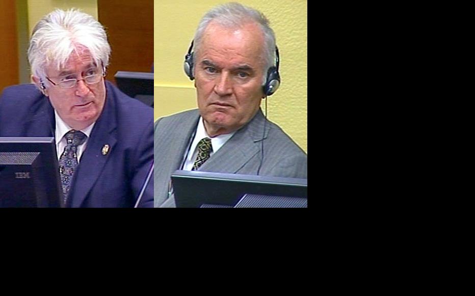 Radovan Karadzic and Ratko Mladic on trial at the ICTY. (Photo: ICTY)