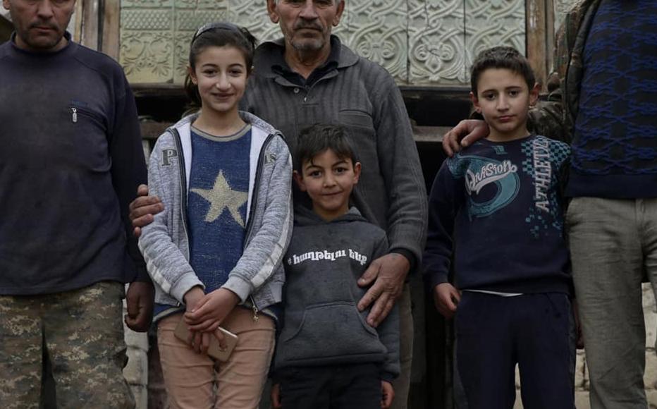 Galust with his sons Kajik and Gagik-a 42-year-old cattle breeder - and grandchildren. Galust with his sons Kajik and Gagik-a 42-year-old cattle breeder - and grandchildren.