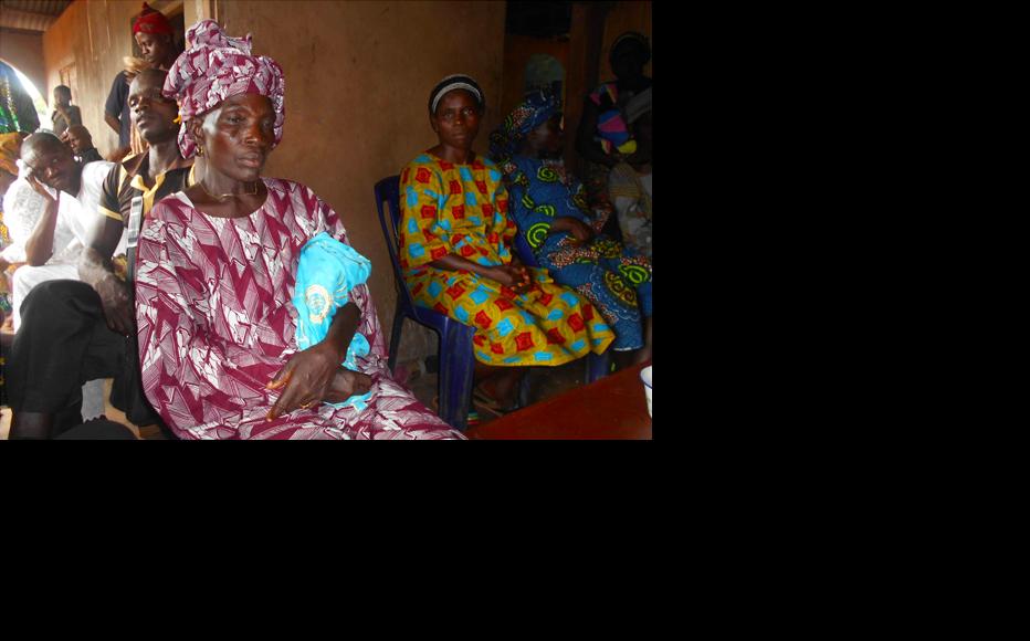 Mariam Popoola, 65, and other members of her community. (Photo: Hannah Ojo)