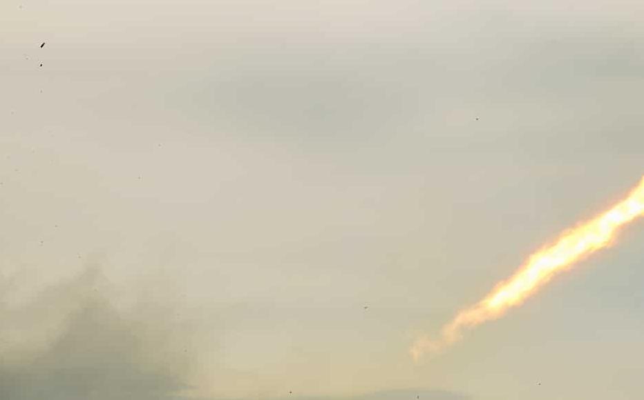 A Ukrainian MLRS Grad is shot from Ukrainian positions in Luhansk region. A Ukrainian MLRS Grad is shot from Ukrainian positions in Luhansk region.