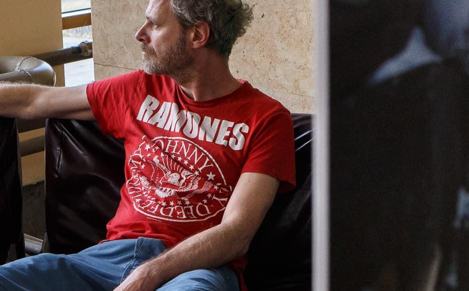 Uzhhorod writer Bundy Sholtes in the foyer of the Transcarpathian Regional Music and Drama Theatre. Uzhhorod writer Bundy Sholtes in the foyer of the Transcarpathian Regional Music and Drama Theatre.
