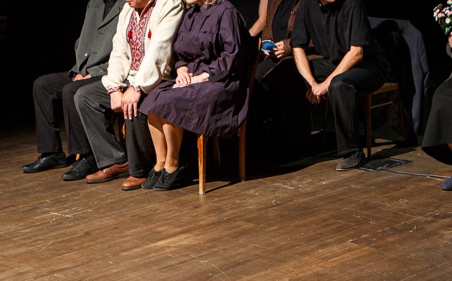 The seven actors in a scene of Cry of a Nation. The seven actors in a scene of Cry of a Nation.