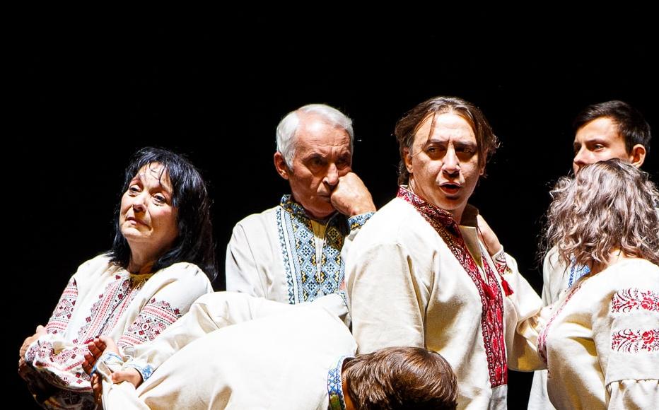 A scene from the performance of Cry of a Nation. A scene from the performance of Cry of a Nation.