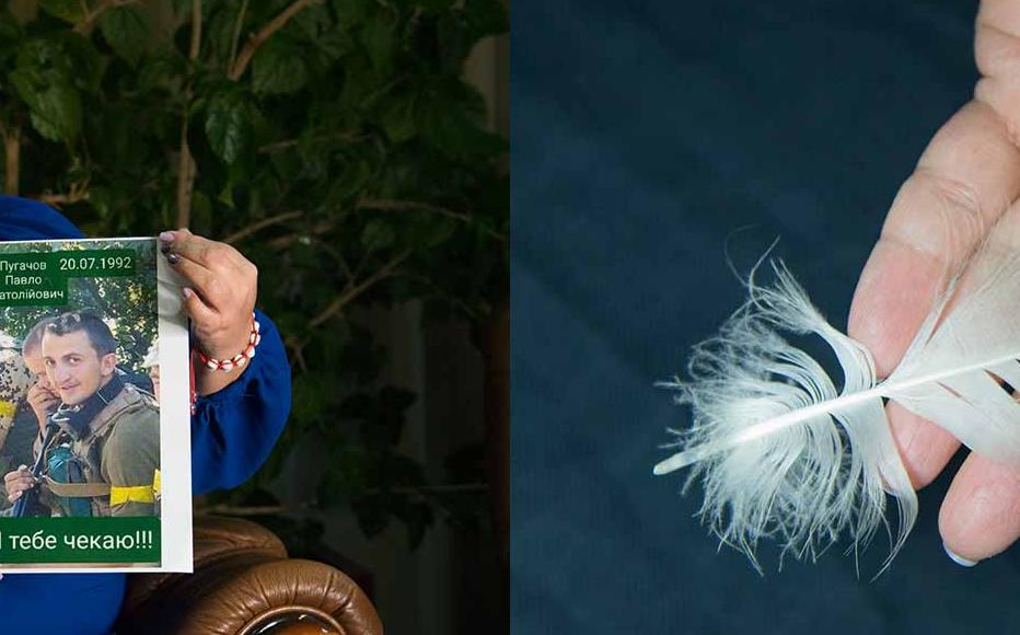 Galina Pugachova, Kharkiv – The first time Pavlo went to the seaside he returned with a gift for his mother Galina: a seagull's feather. He was 11. Galina Pugachova, Kharkiv – The first time Pavlo went to the seaside he returned with a gift for his mother Galina: a seagull's feather. He was 11.