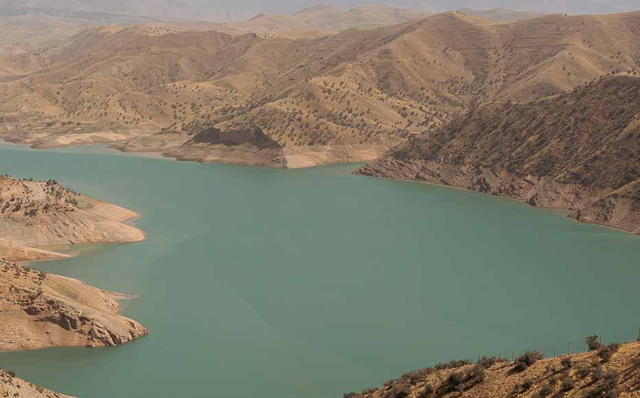 The Hisorak reservoir at 1,800 metres above sea level provides water to the area.