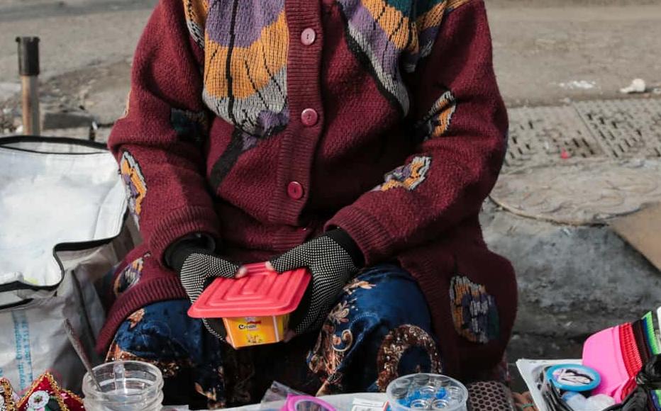 Zukhra Opa has been selling various charms for many years. Kuzmunchok are traditional handmade beads to protect the wearer from the evil eye. These are often bought for kids, for about 3,000-5,000 soms (three to five dollars) each. Zukhra Opa said she earned a decent wage.