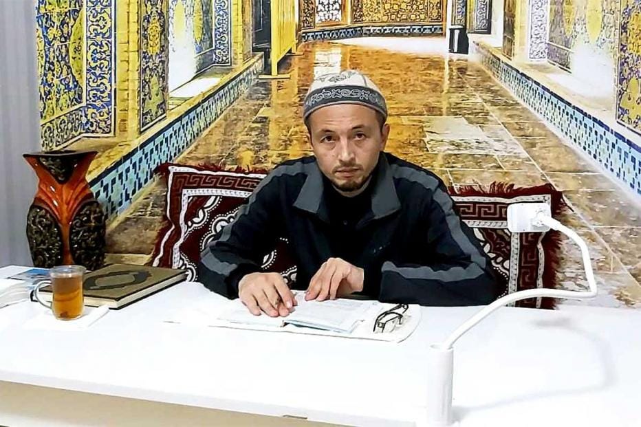 Yusufhon Zakaria, a 38-year-old Kyrgyz imam whose support for girls’ education has earned him a huge following on Instagram and Youtube.