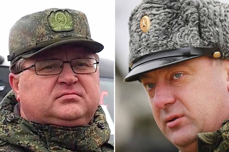 According to the investigation, Mikhail Yasnikov (L) and Dmitriy Markov led the seizure of the Kakhovka hydroelectric power station (HPP) facilities and the sabotage of the North Crimean Canal in the Kherson region.