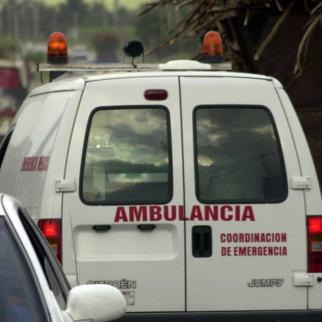 An ambulance van in Havana.