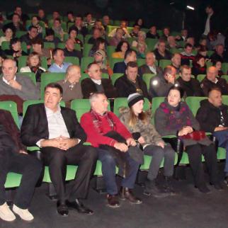 The film Macedonian, about a Bosnian soldier who refused orders to save civilians, is screened in Sarajevo. (Photo: Dzenana Halimovic)