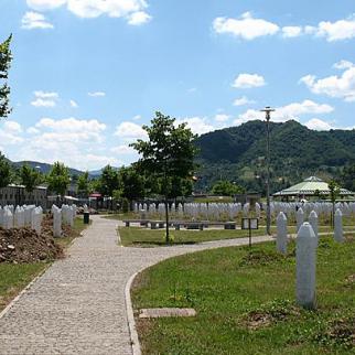 Graves at Srebrenica. The site is part of a planned tour of Bosnia and Serbia. (Photo: Martijn Munneke/Flickr)