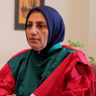 Rafiaa Al Abidi was the first female judge in Benghazi. (Still from video by raedatlibya.net)