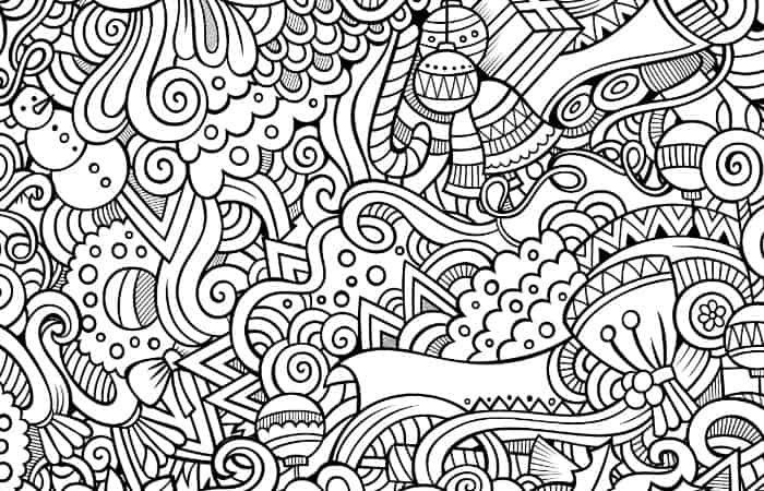 10 Free Printable Holiday Adult Coloring Pages