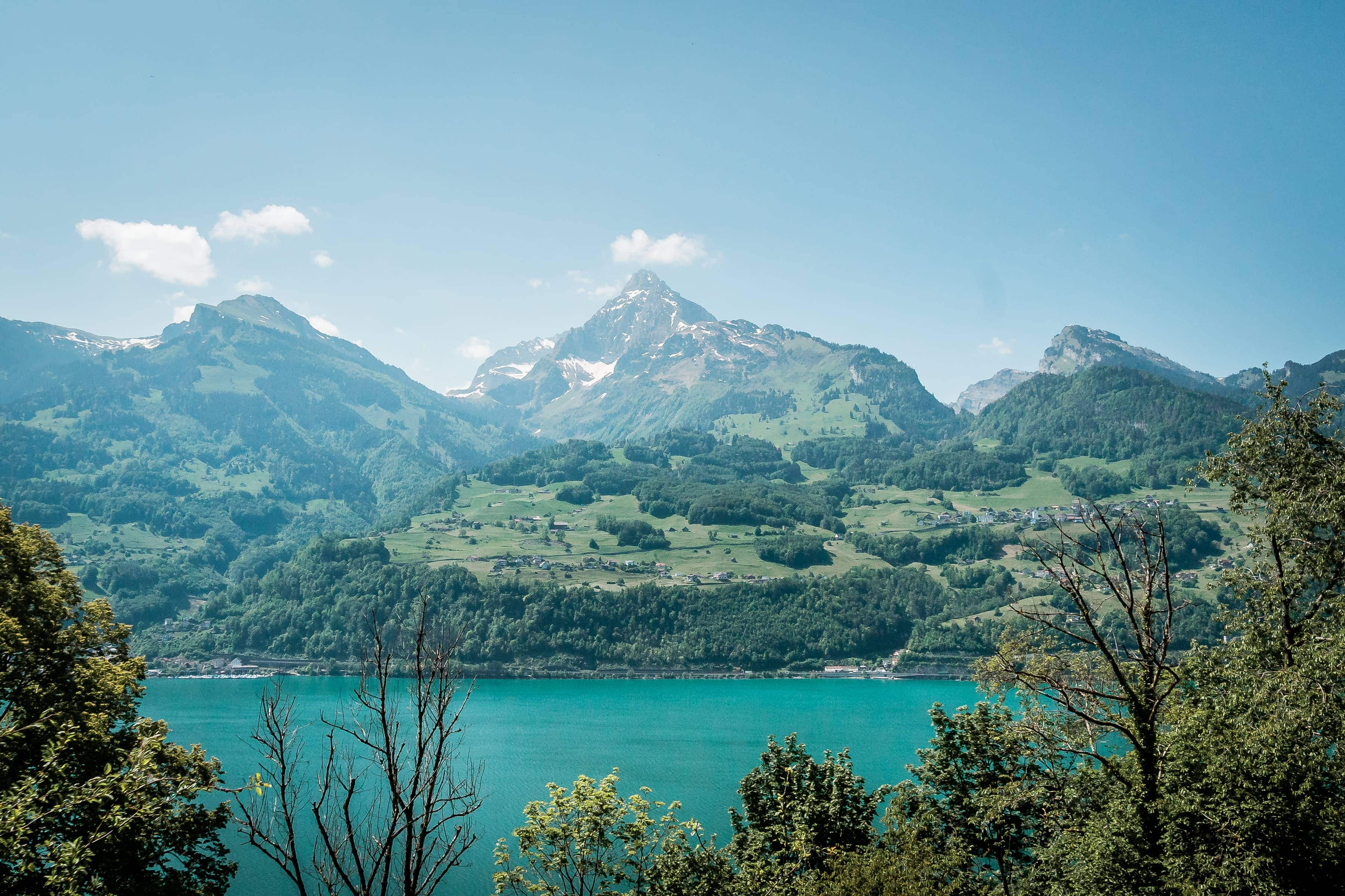 Aussicht auf das andere Ufer des Walensees