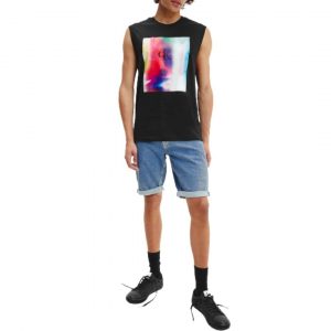 Camiseta Hombre Calvin Klein Logo Box Muscle Tank Top Black | Original Camiseta Hombre Calvin Klein Logo Box Muscle Tank Top Black | Original