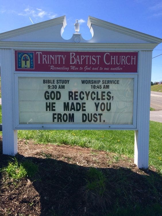 50+ Funny Church Sign Sayings – Churches Who Have a Sense of Humor ...