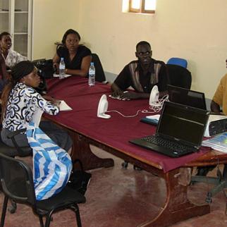 Training and mentoring course for broadcast journalists held in Juba. (Photo: IWPR)