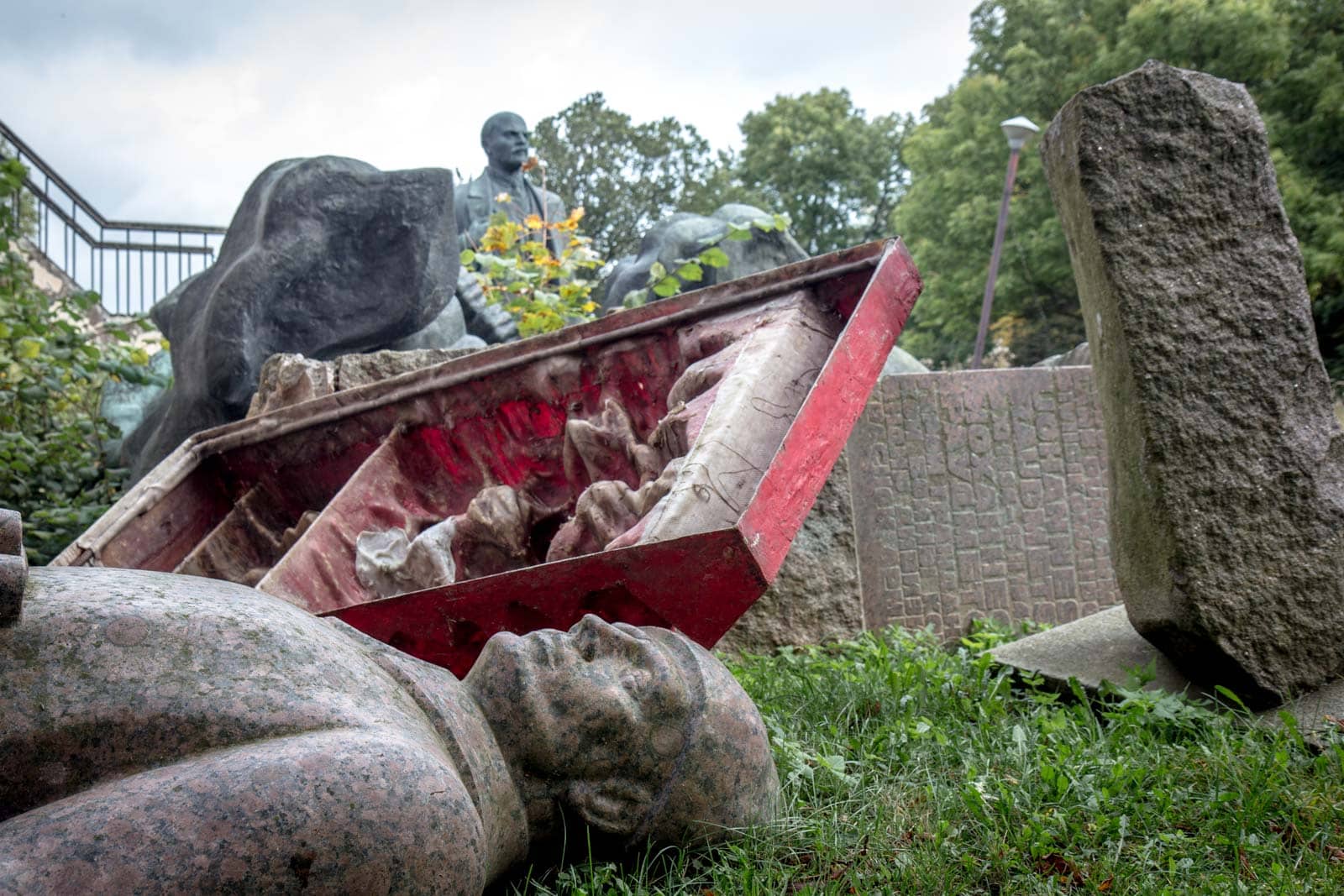 Soviet statue graveyard in Tallinn, Estonia