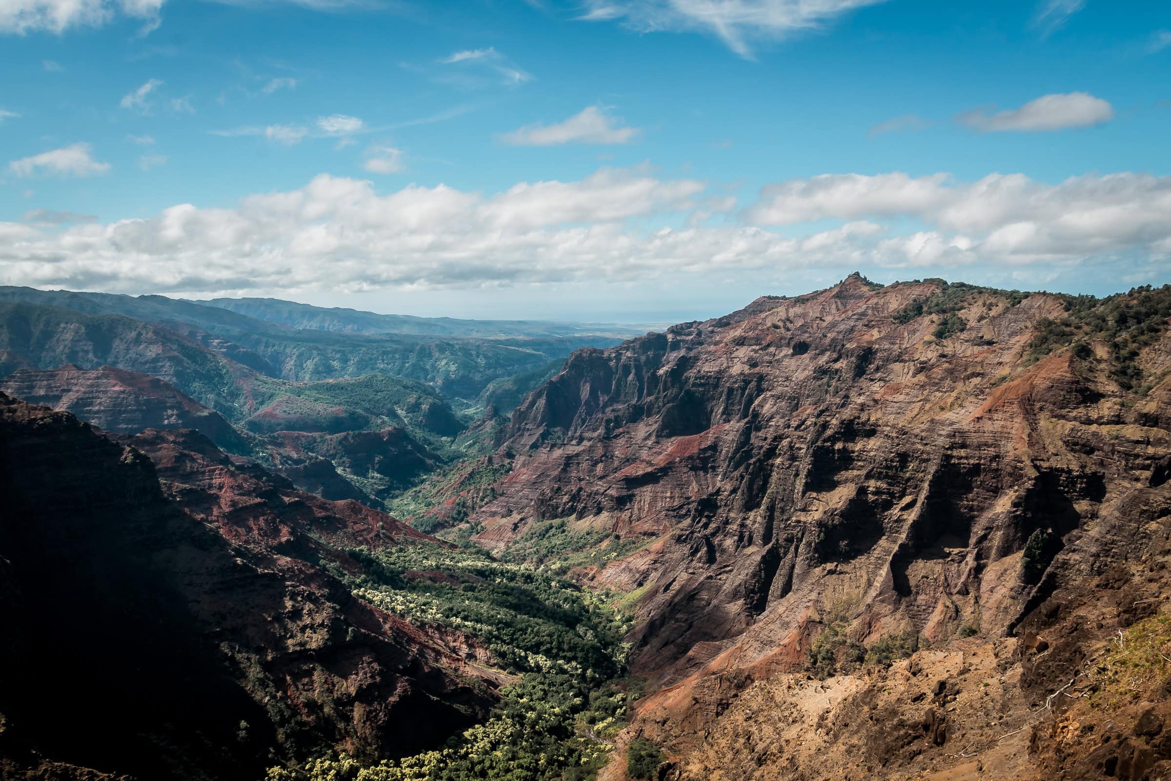 Blick über die Landschaft des Canyon