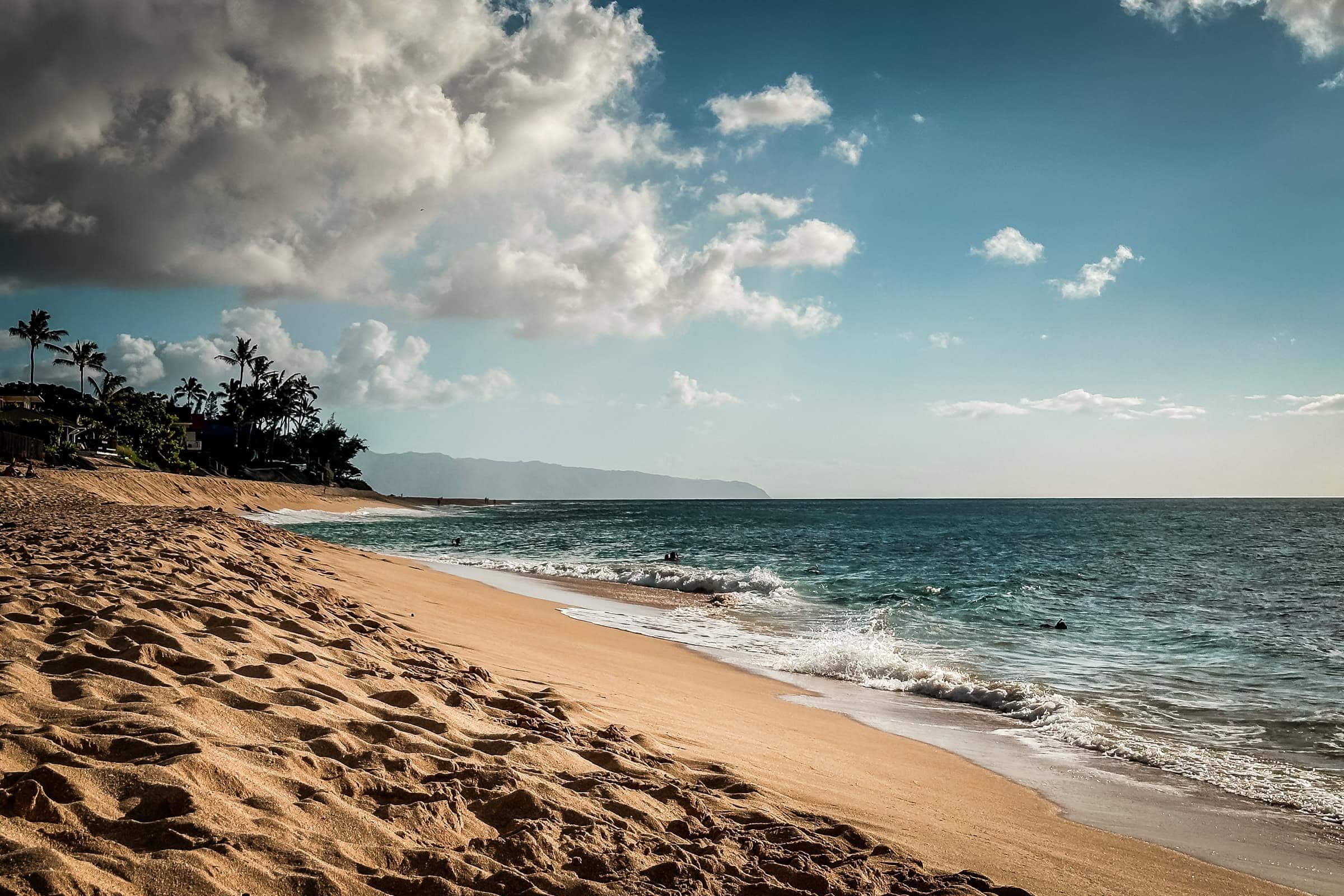 Abendstimmung am Strand auf Oahu
