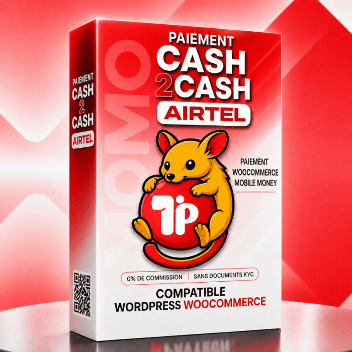Cash2Cash Airtel : Paiement Airtel Money WooCommerce &ndash; Image 1