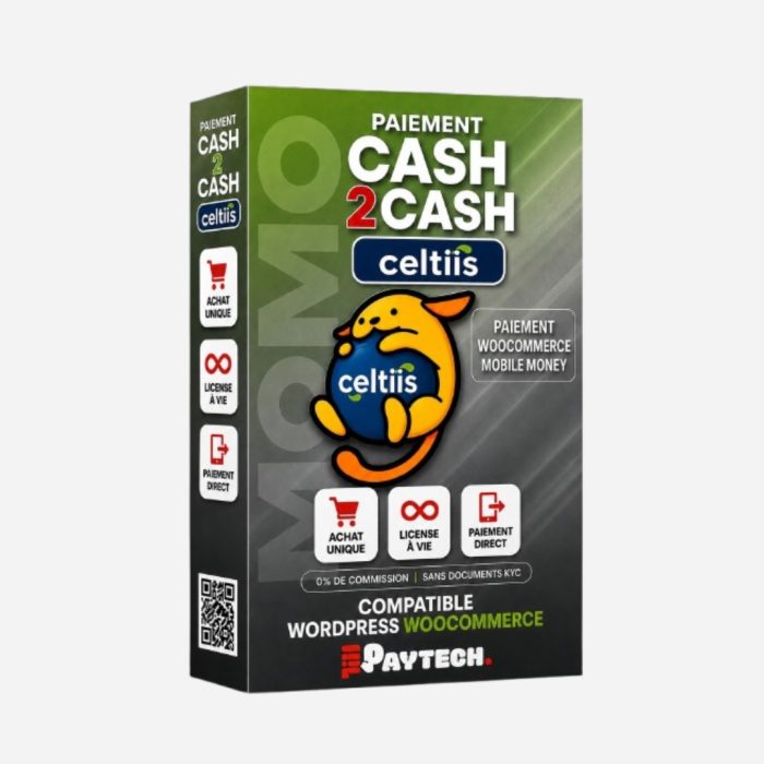 Cash to Cash Celtiis : Paiement Celtiis Cash WooCommerce – Image 1