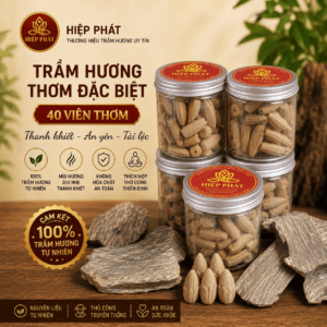 NHANG TRẦM NỤ THƠM ĐẶC BIỆT – HỘP 40 VIÊN