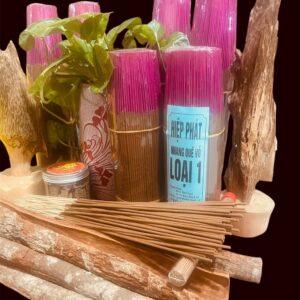 Nhang Trầm Sạch Thơm Dịu Ngọt Bó 250gram Và 1Kg Nhang Quế Vỏ Tự Nhiên Thơm Dịu.