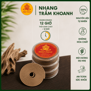 Nhang Trầm Khoanh Thơm Đặc Biệt Hộp 10 Khoanh
