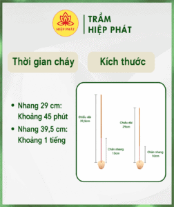 Nhang Trầm Cây Thơm Thựơng Hạng Hộp Dài 30cm-40cm