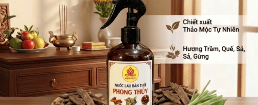 NƯỚC LAU BÀN THỜ PHONG THỦY – GIỮ TRỌN LINH KHÍ, TỤ TÀI GIỮ LỘC