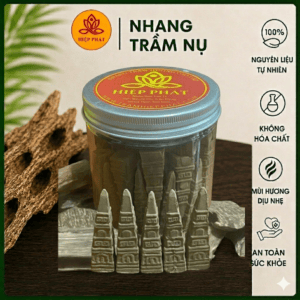 Nhang Trầm Nụ Mẫu Tháp Hộp 50 Viên Thơm Đặc Biệt.