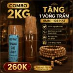 COMBO NHANG QUẾ VỎ 2KG - ƯU ĐÃI TẶNG 1 VÒNG TRẦM 108 HẠT