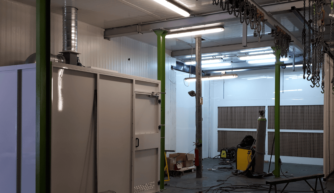 CABINE DE PEINTURE LIQUIDE VENTILATION HORIZONTALE