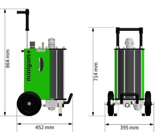 Aérogommeuse Portative MINIGOM+ AERONOV