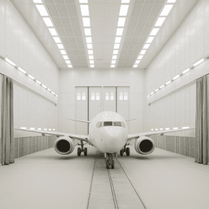 Cabine de peinture pour avion