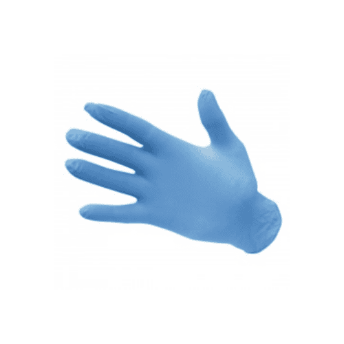 Gants nitrile non poudrés bleu
