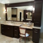 her custom bathroom vanity