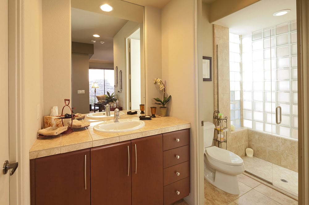 Bathroom renovation by Unique Builders
