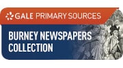 Burney Newspapers Collection website