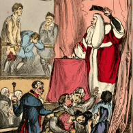 Colour print of 'Great mercy for the great - little mercy for the little' - British Museum - 1868,0808.9330