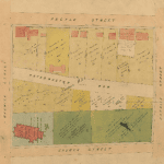 Plan of Paternoster Row (Hobart) and surrounding streets