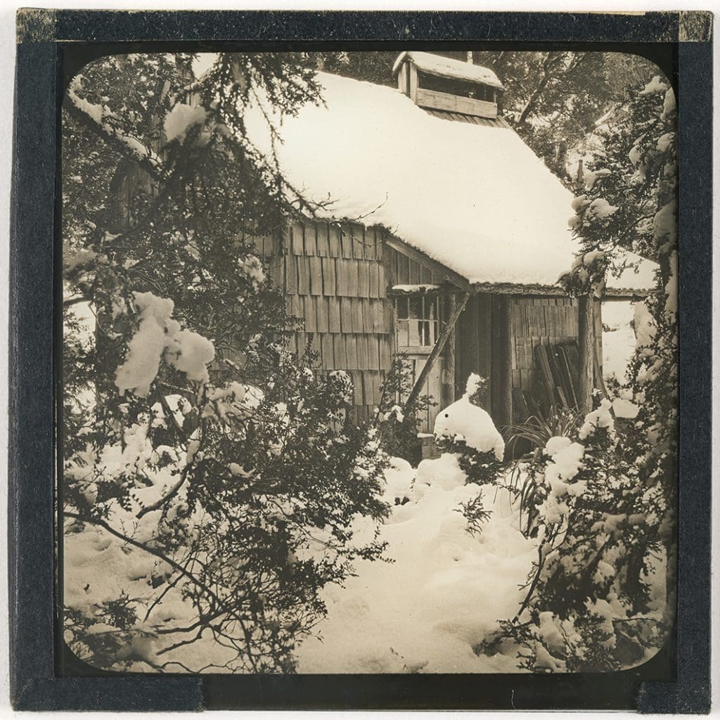 Photograph - Waldheim in snow / Frederick Smithies [Lantern Slide] [Box 1]